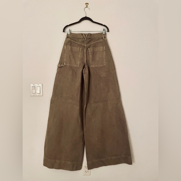 Veronica Beard Extra Wide Leg Cargo Jeans - Picture 3 of 4